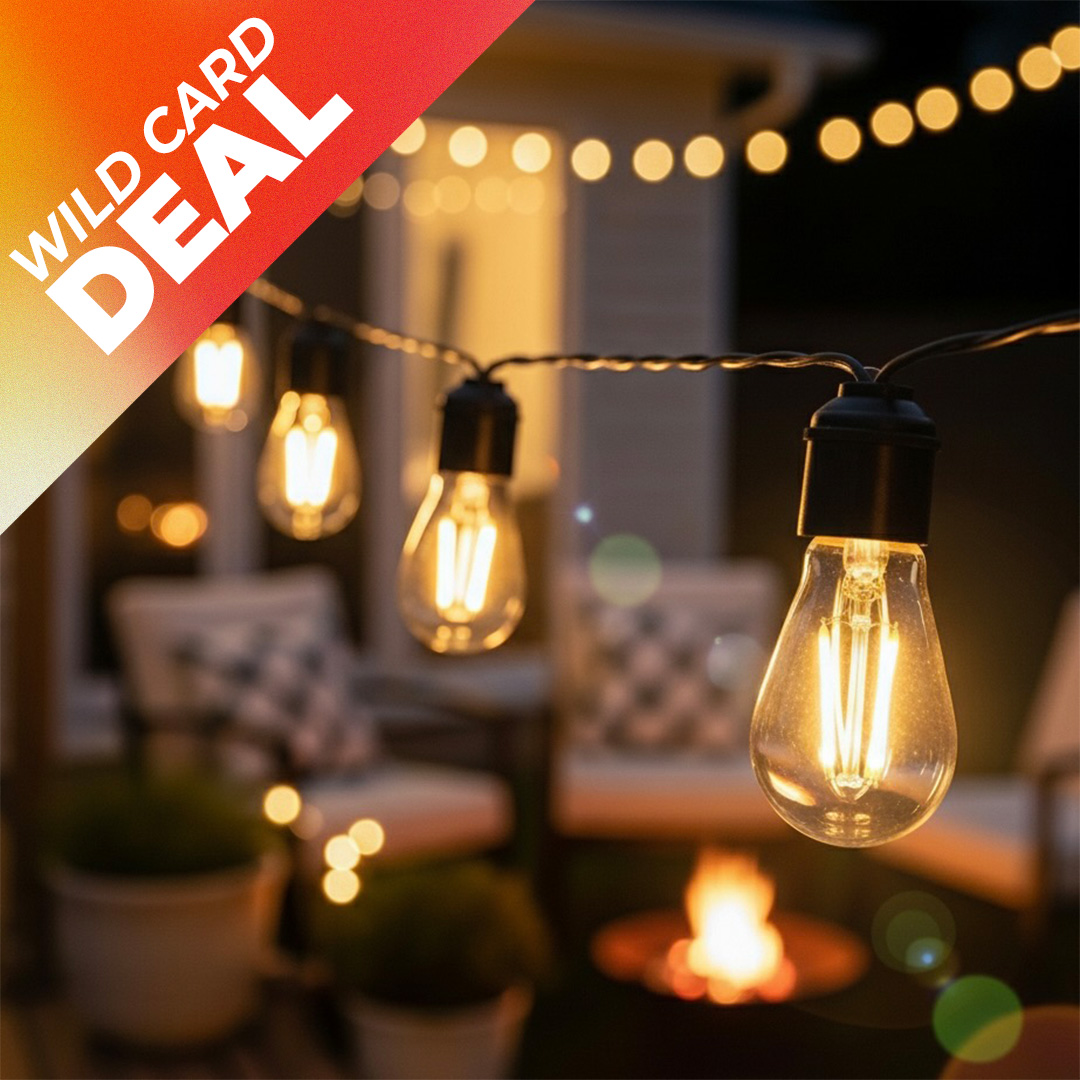10m Solar LED Vintage Festoon Outdoor Bulb String Light