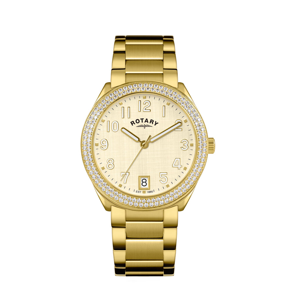 Ladies Brilliance Stainless Steel Gold PVD Watch