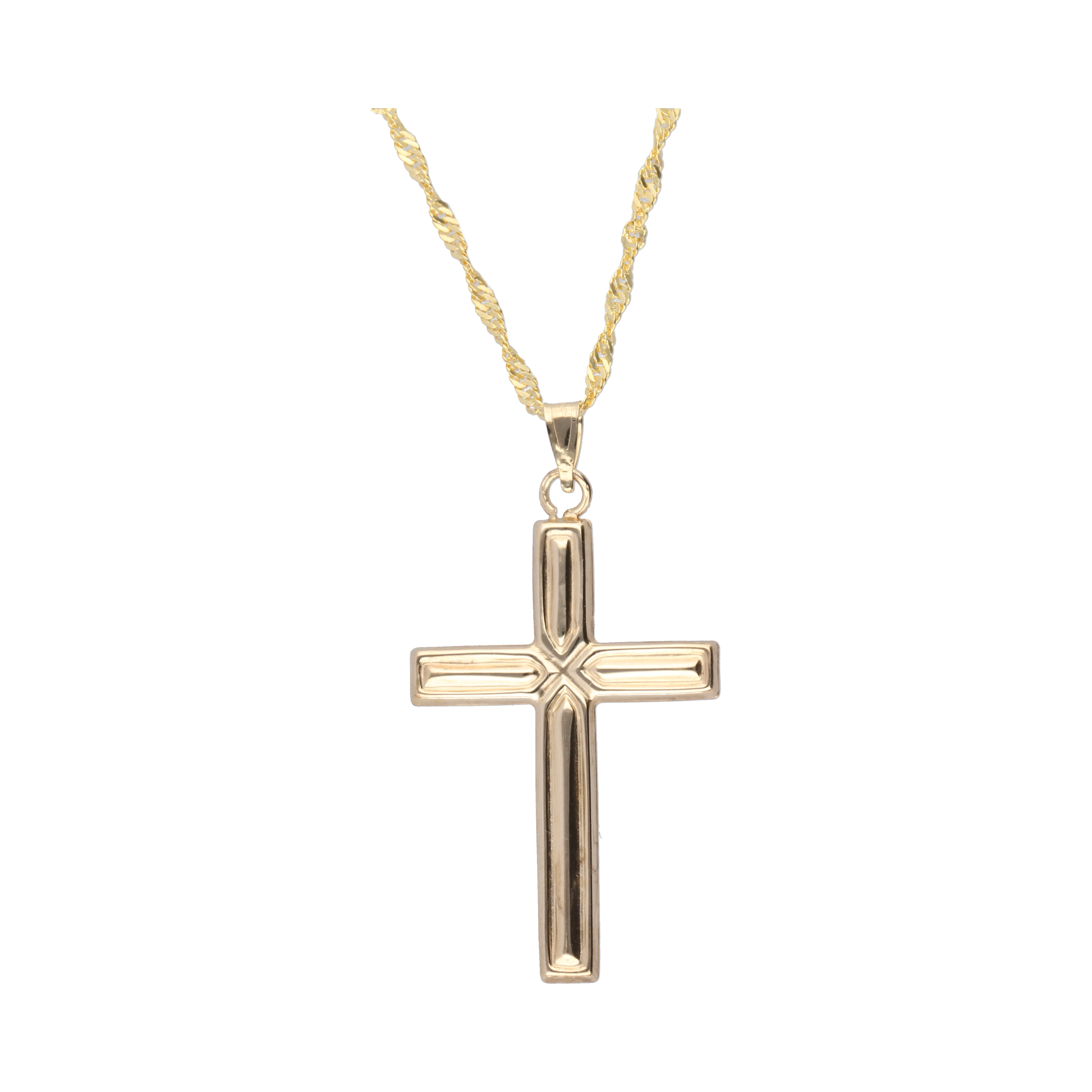 9k Gold Bonded Cross Pendant