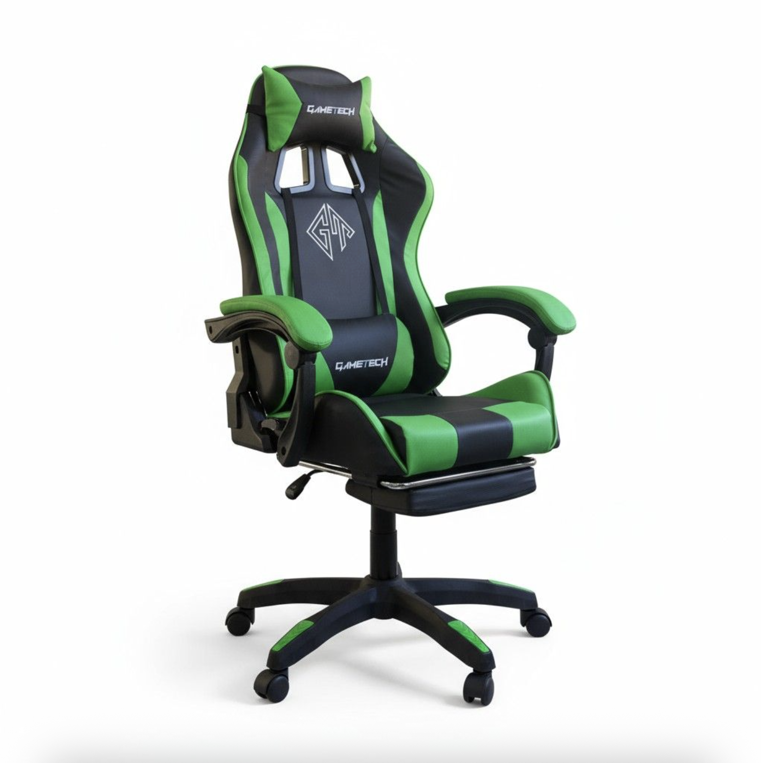 Ergonomic Reclining Gaming Chair with Adjustable Footrest & Lumbar Support