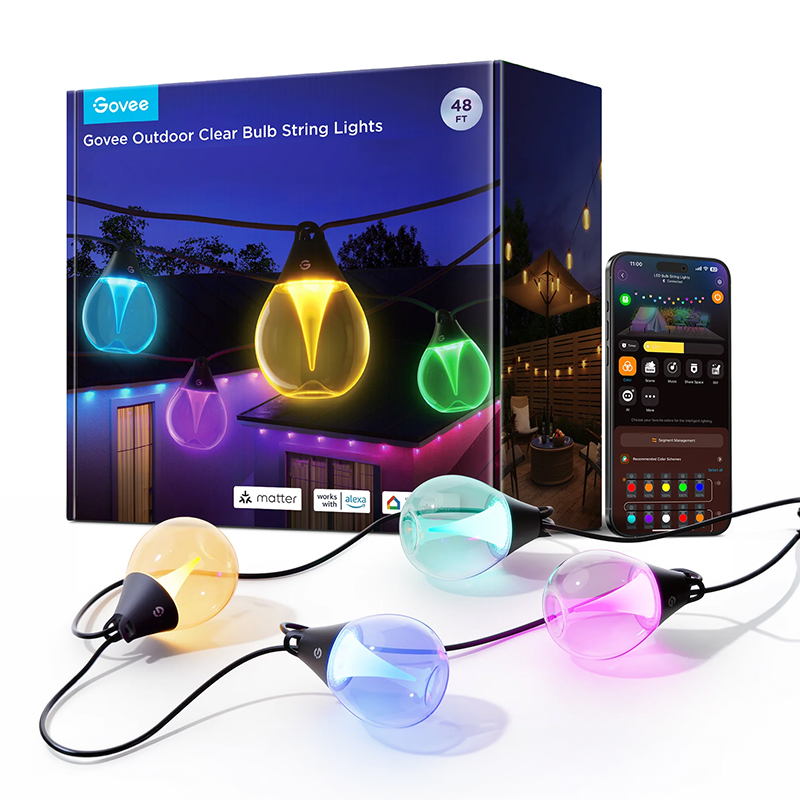 RGBICW Outdoor String Lights