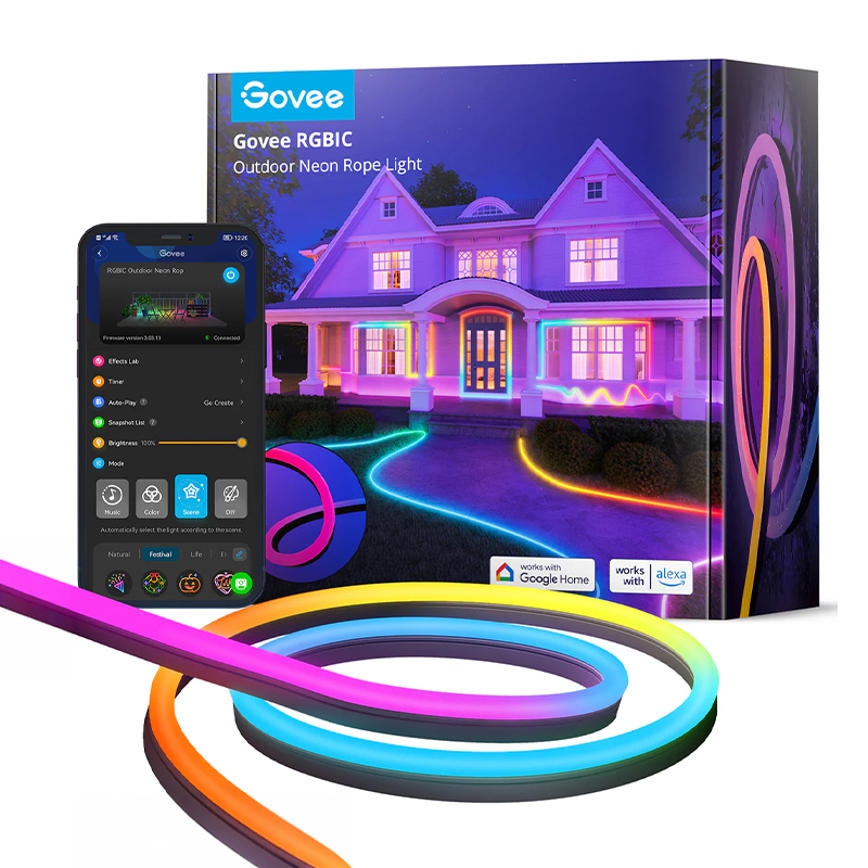 10m Smart RGBIC Outdoor Neon Strip Lights