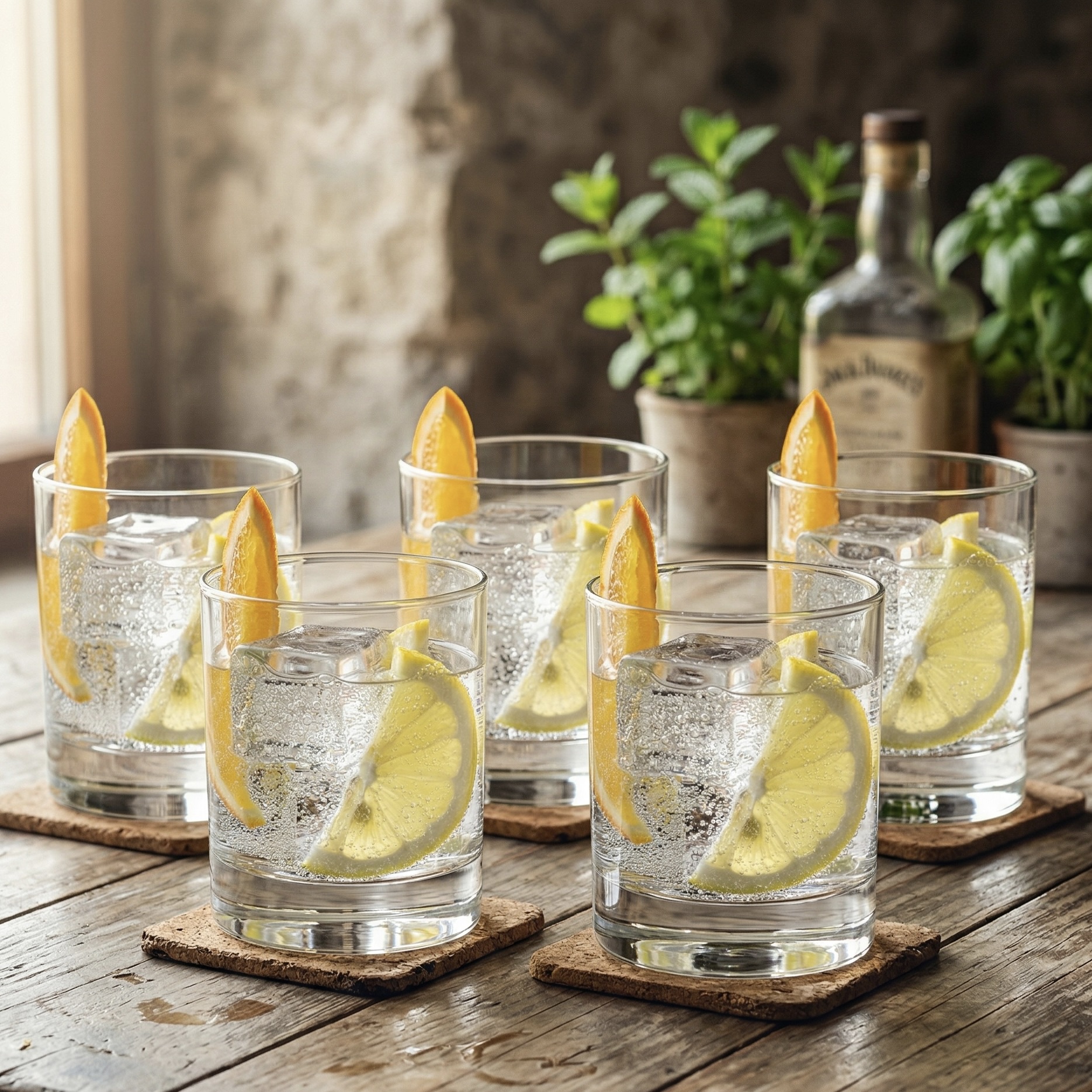 6x 155ml Paris Crystal Cocktail Tumblers