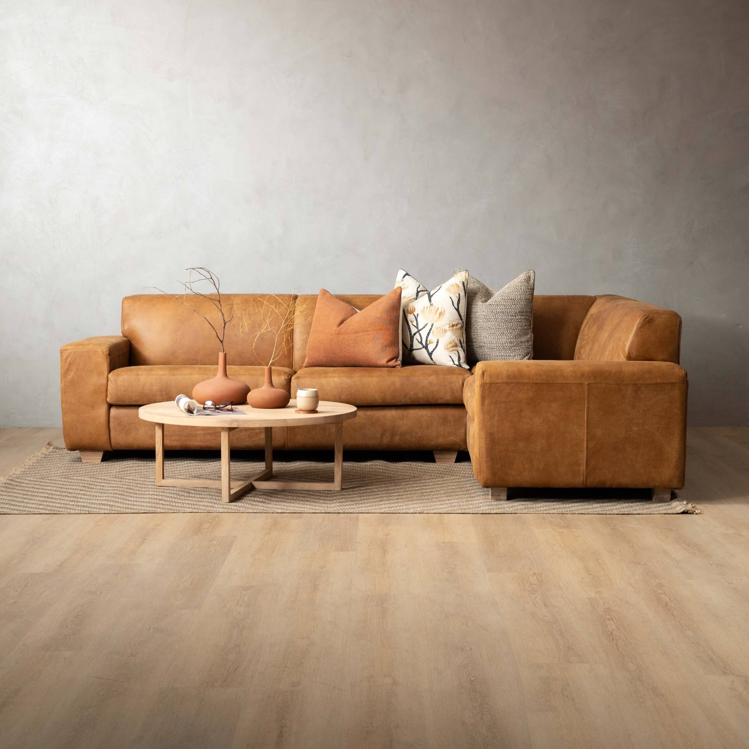 Karoo Leather Corner Couch