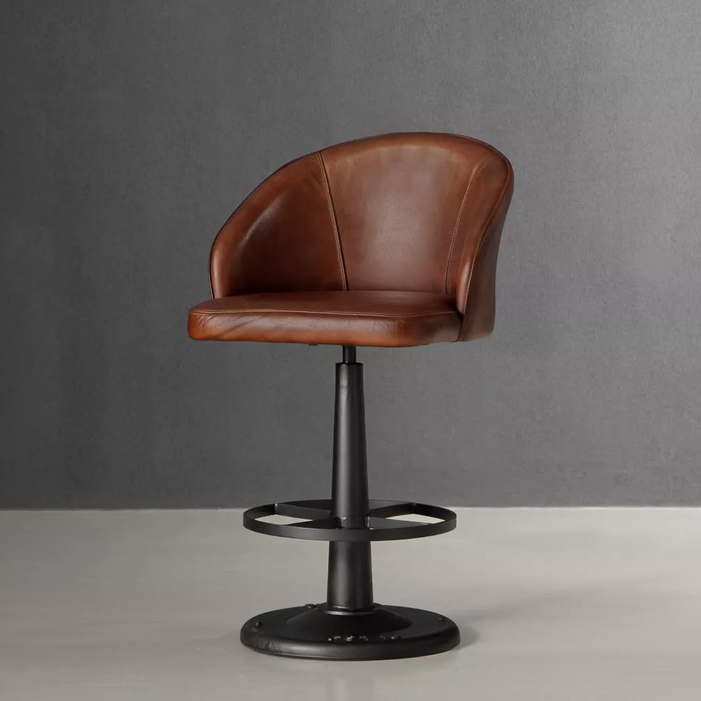 Leather Counter Bar Stool