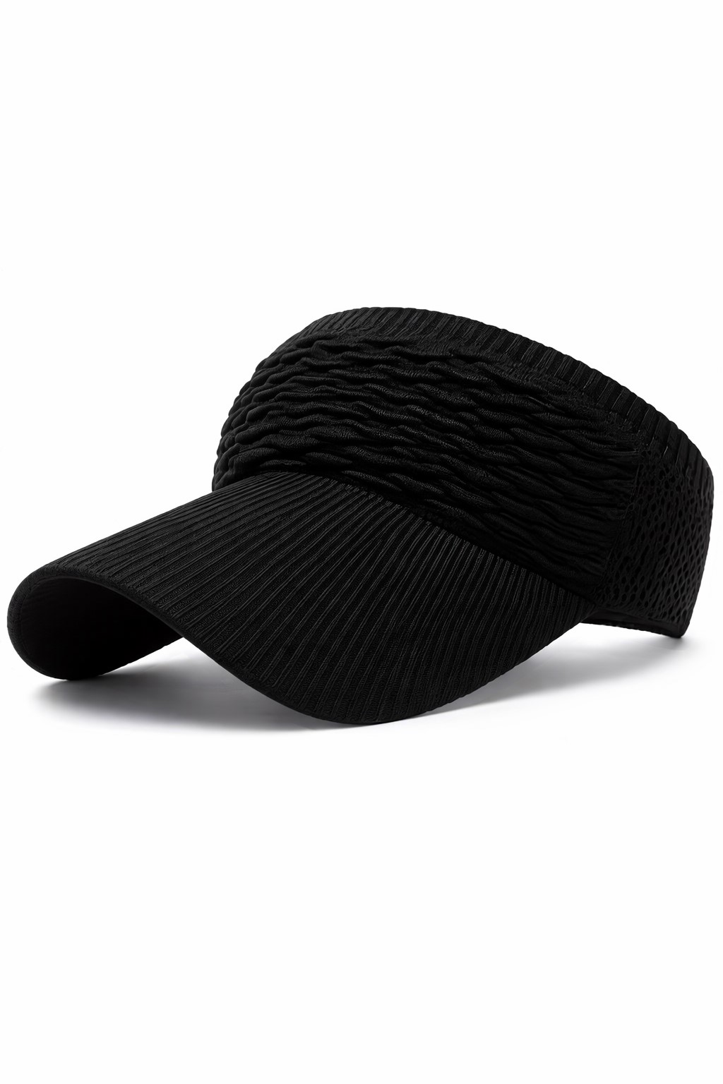 Ladies Ribbed Beret Visor Sun Hat