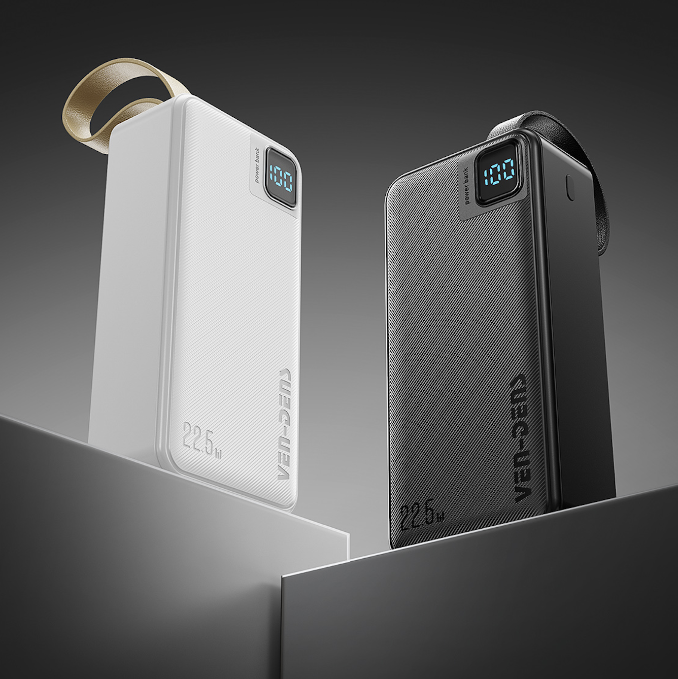 30000mAh Power Bank with Built-in Cables