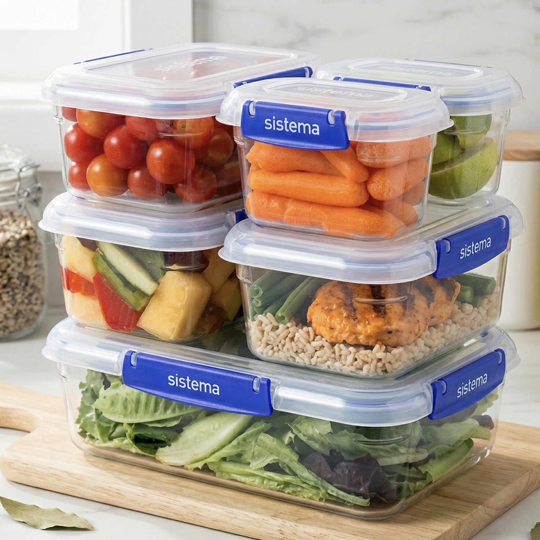 6-Piece Leak-Proof Klip It Plus Containers
