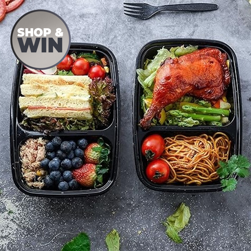 10x Meal Prep Containers with Lids