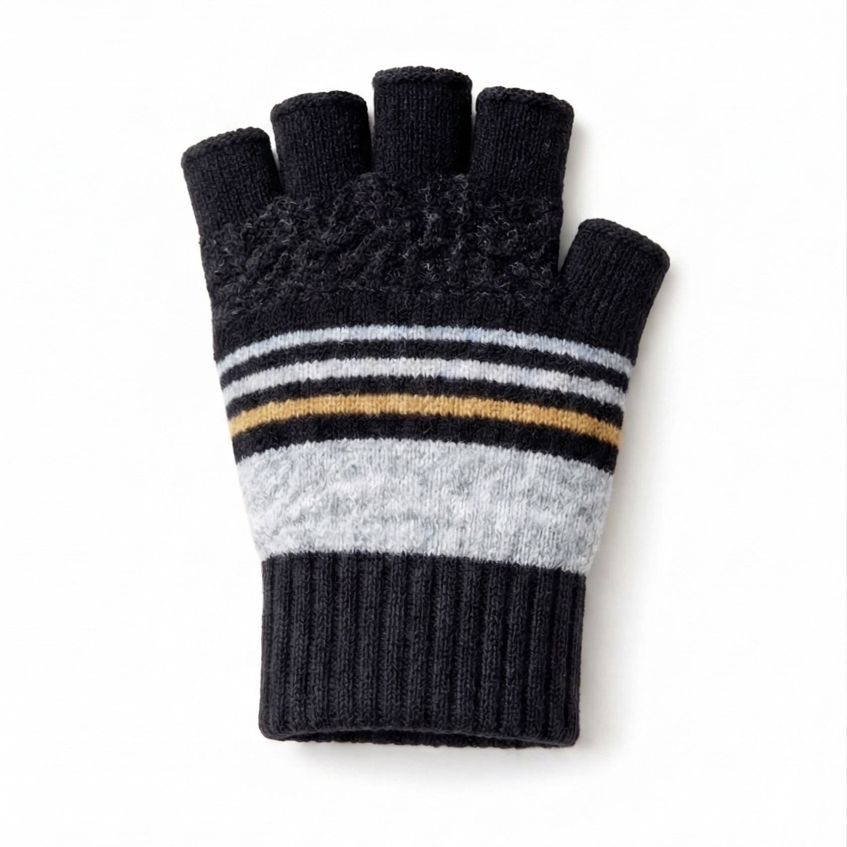 Black Striped - Open-Finger