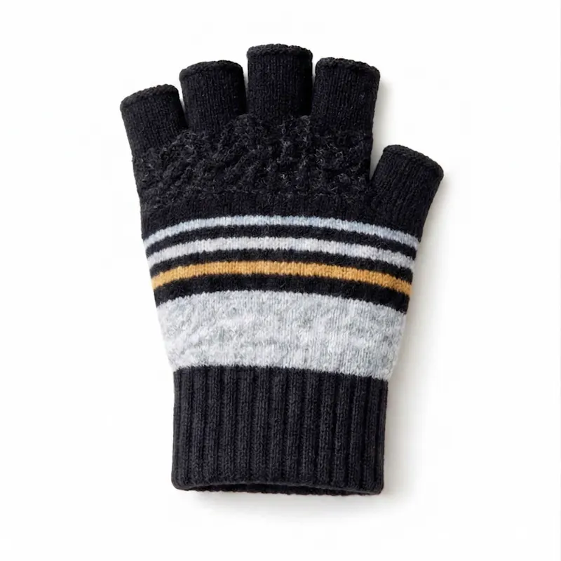 Black Striped - Open-Finger