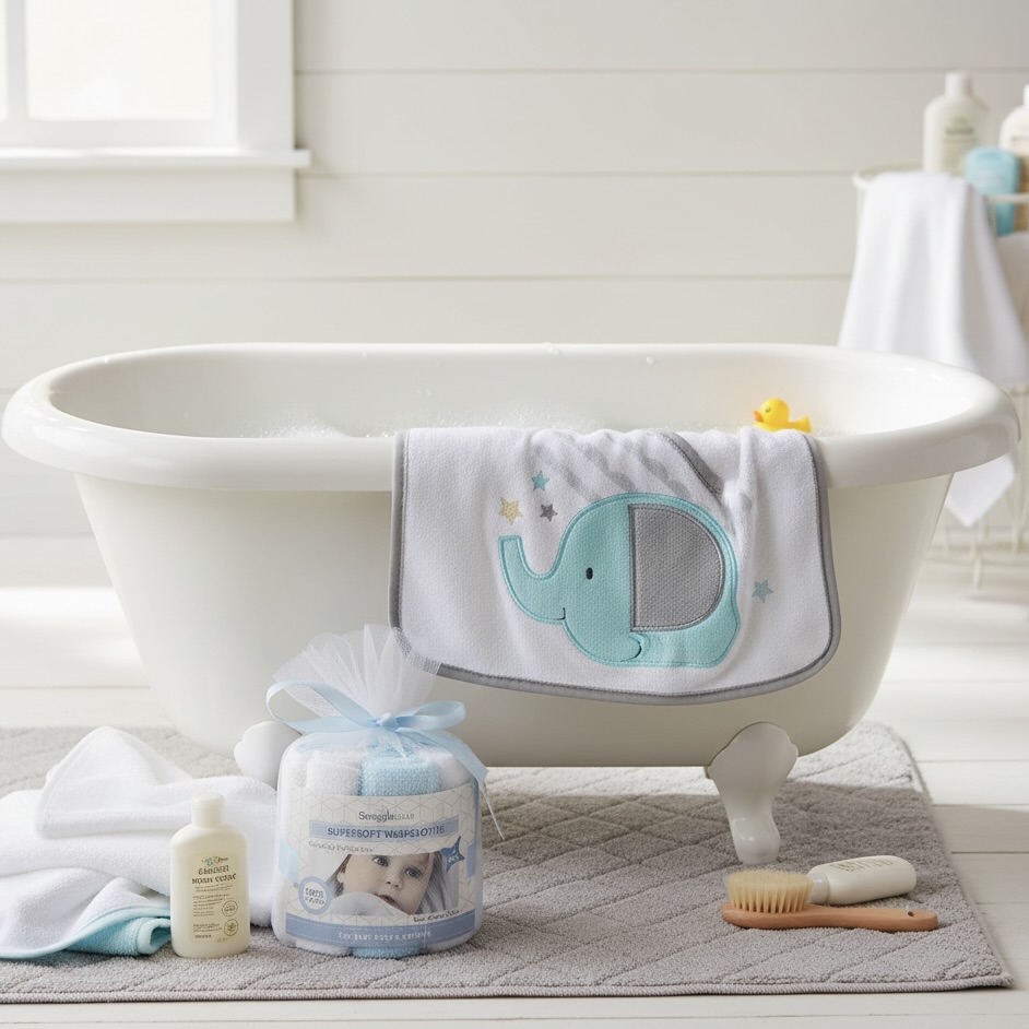 Baby Bath Essentials Set