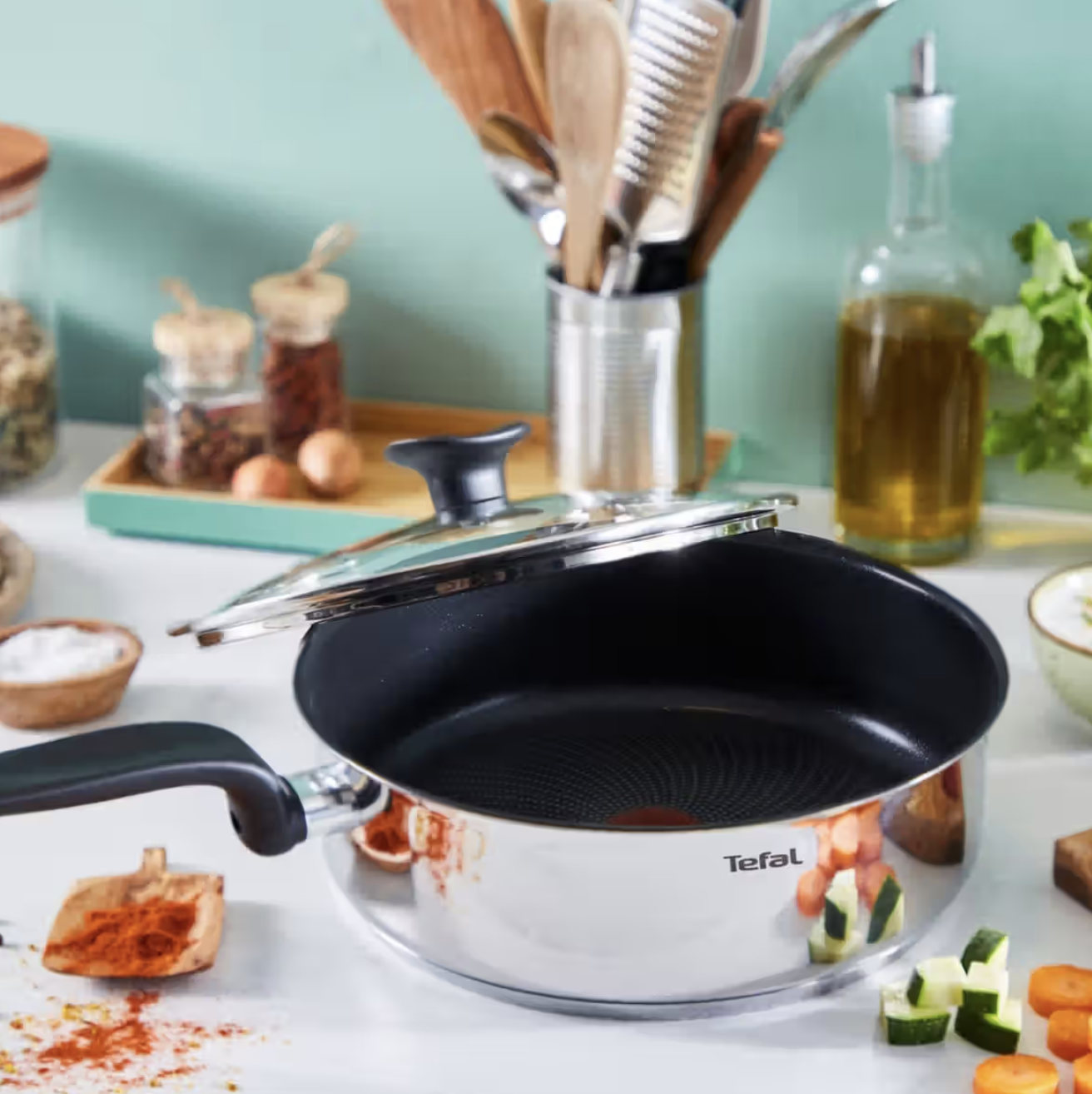 24cm Primary Stainless Steel Saute Pan