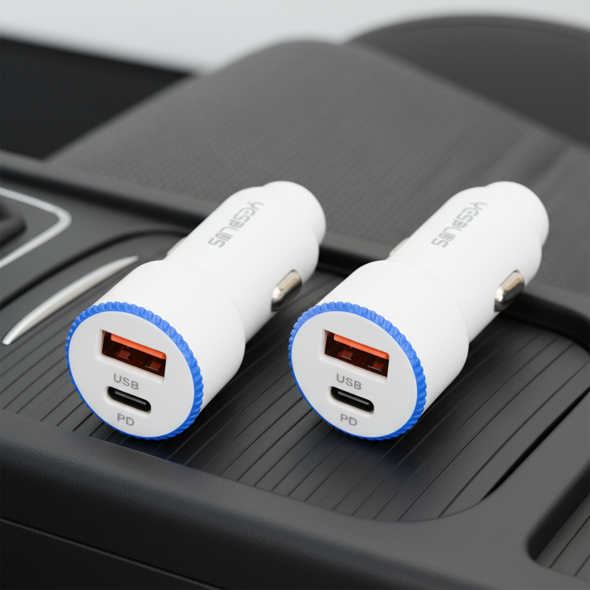 2x 2-Port 20W PD Fast Car Chargers
