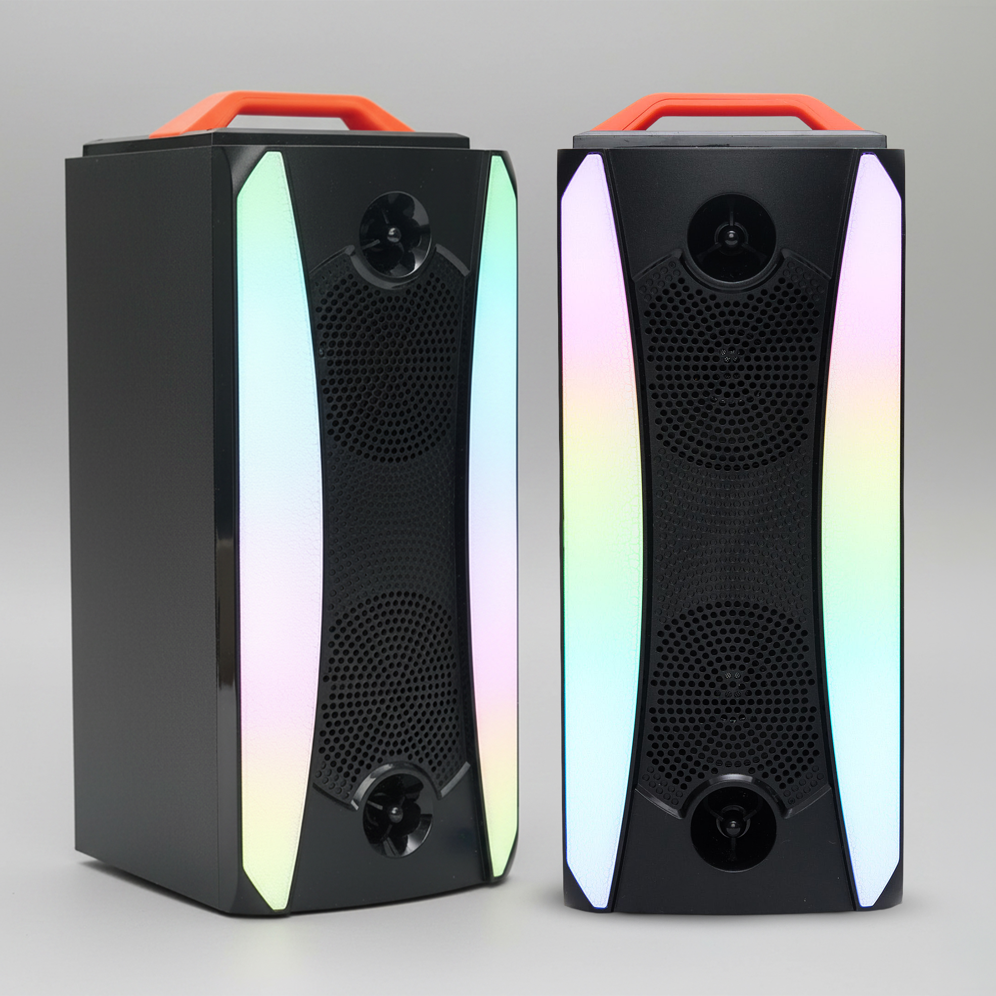 2x 20W Portable Bluetooth Speakers with RGB Lighting