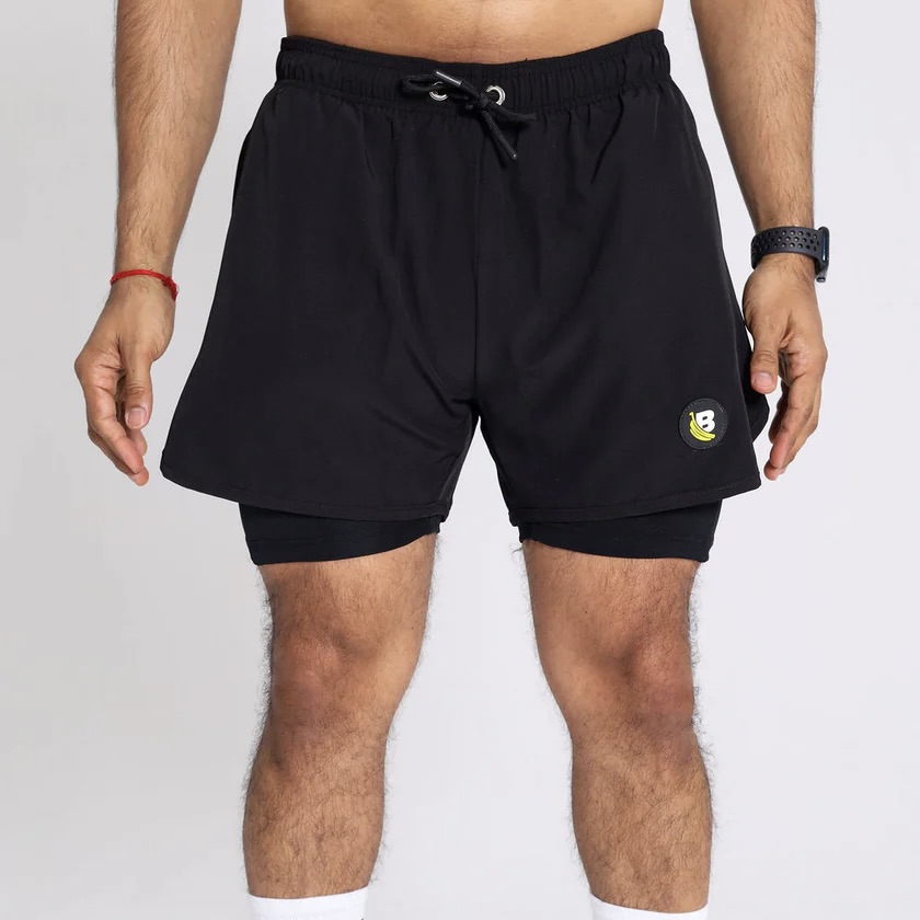 Men's Active Shorts with Built in Tights