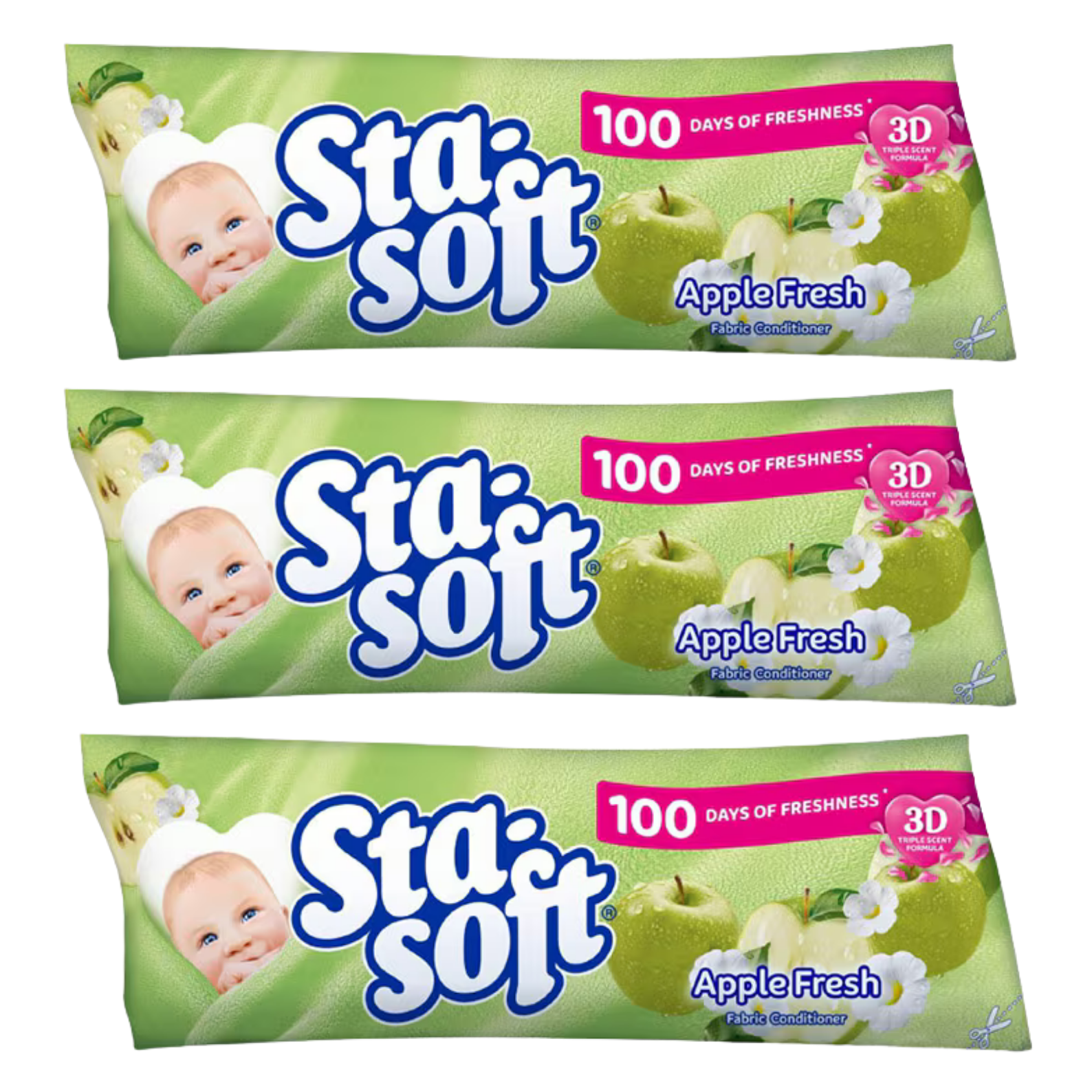 3x 500ml Fabric Conditioner Refills