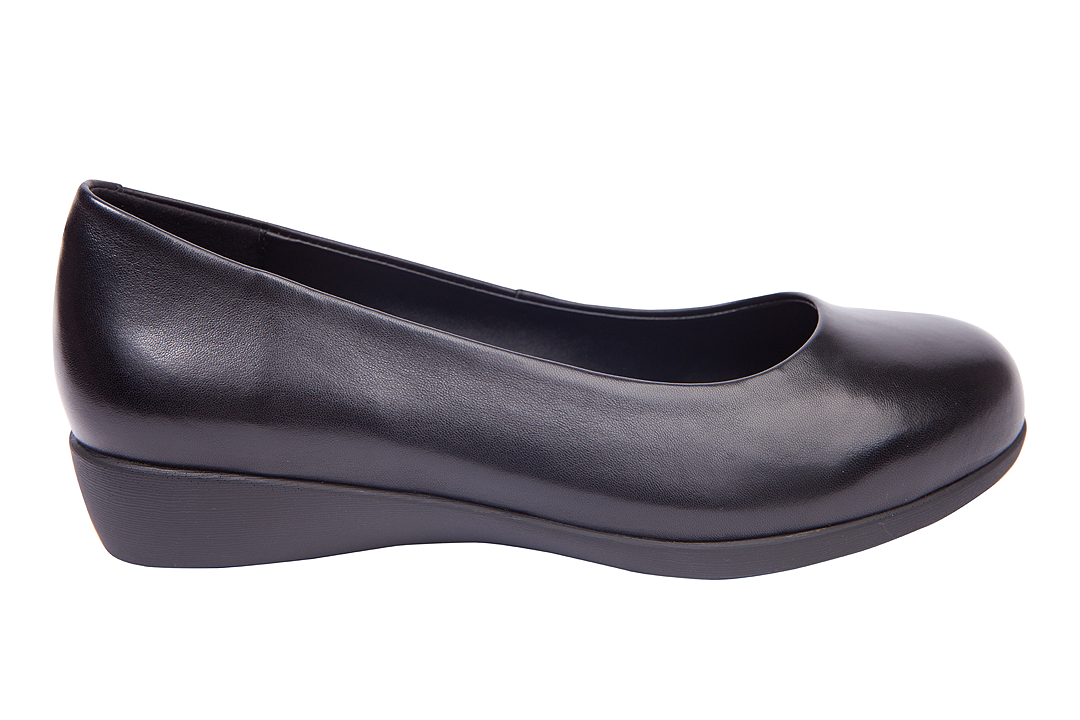 Ladies Genuine Leather Anika Comfort Wedge Pumps