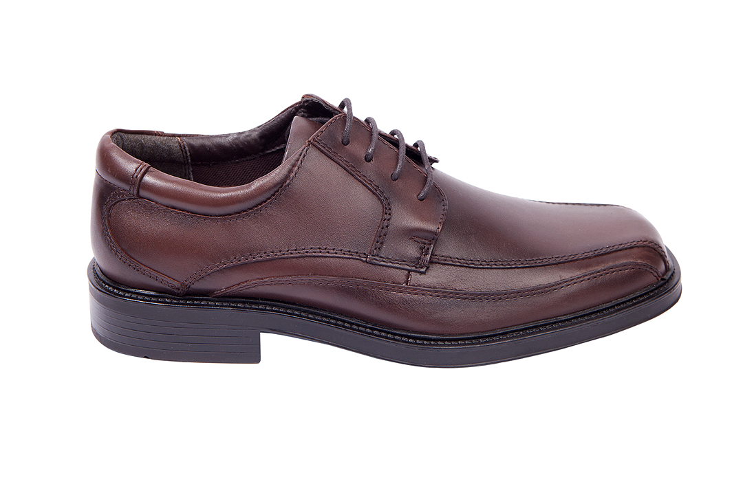 Men's Genuine Leather Derby Formal Lace-Up Shoes