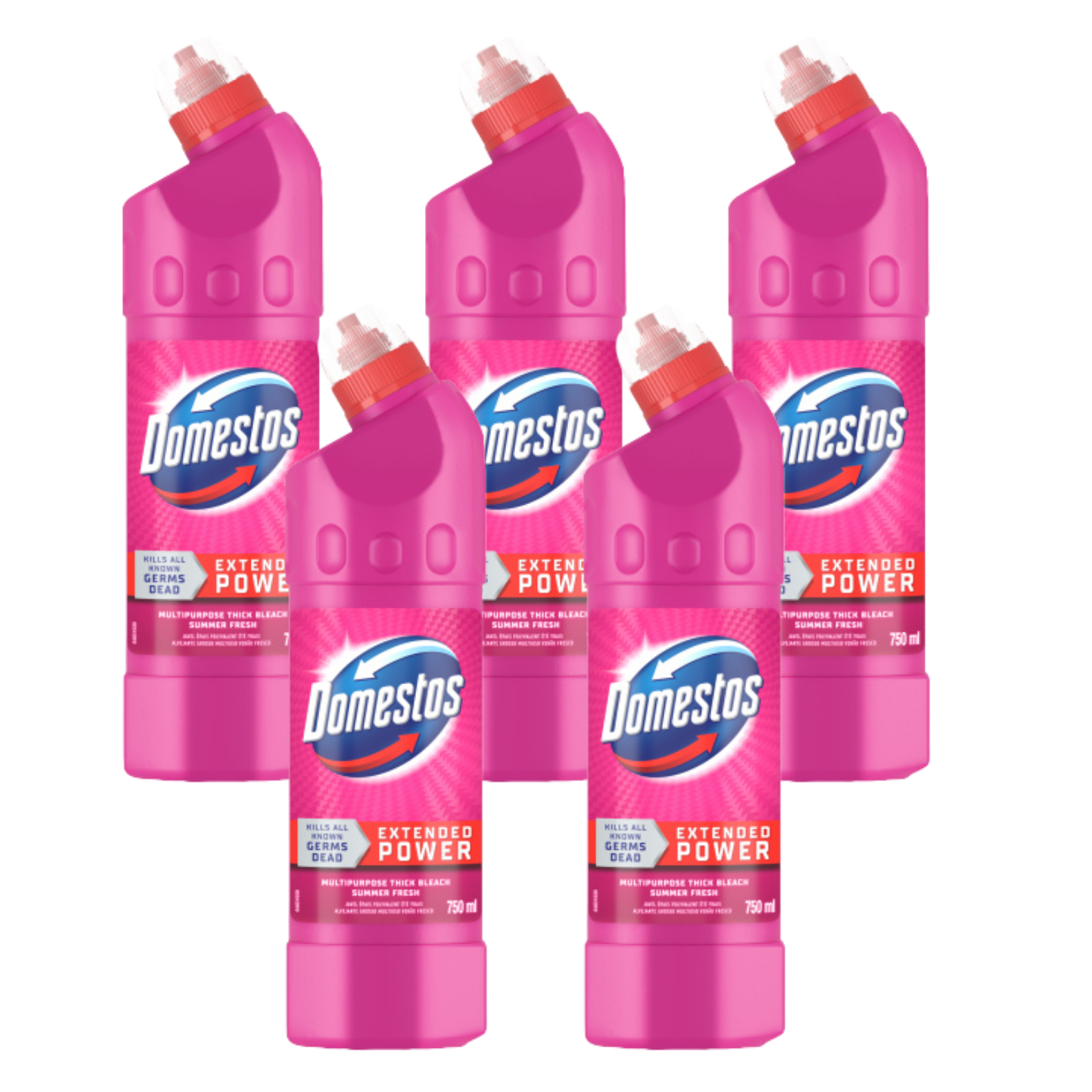 5x 750ml Multi-Purpose Bleaches