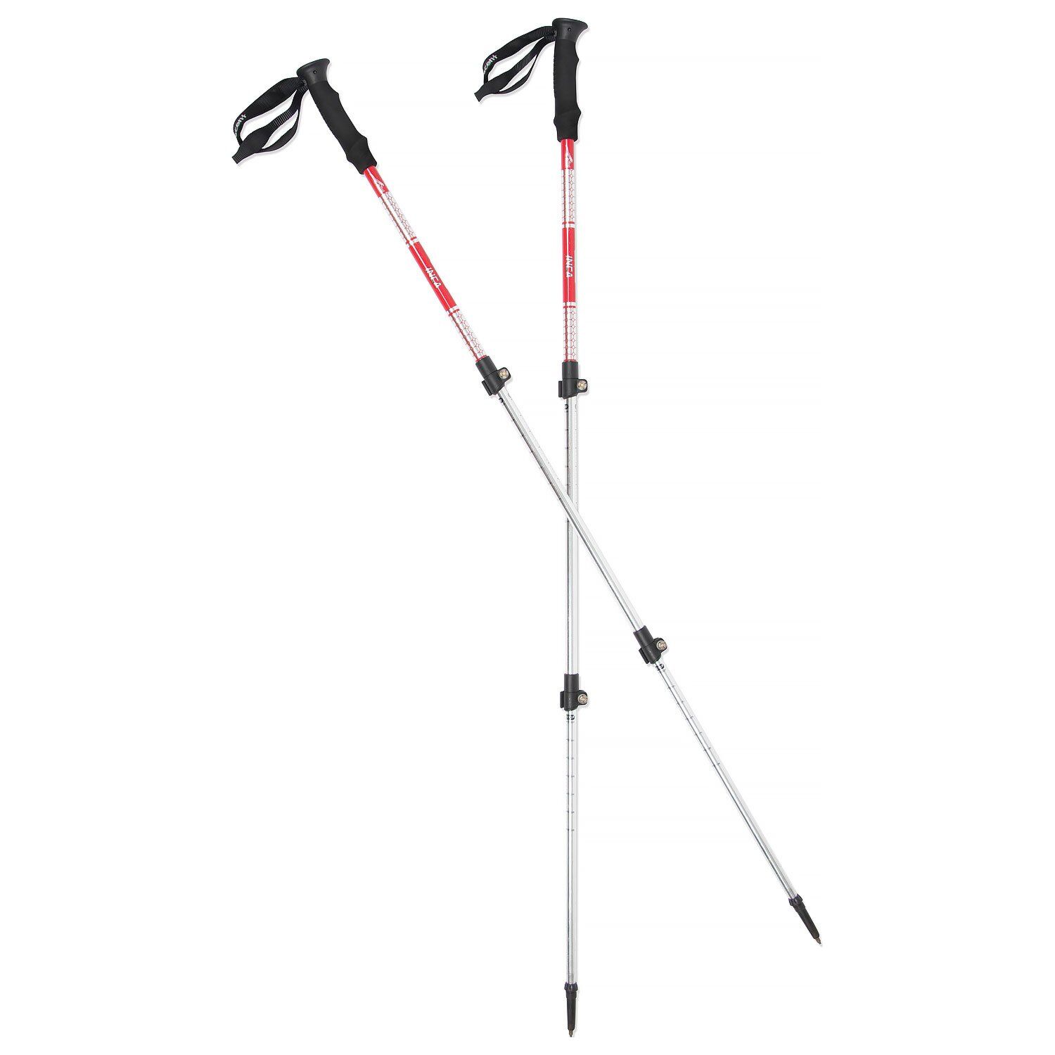 2x Inca Trekking Poles Red