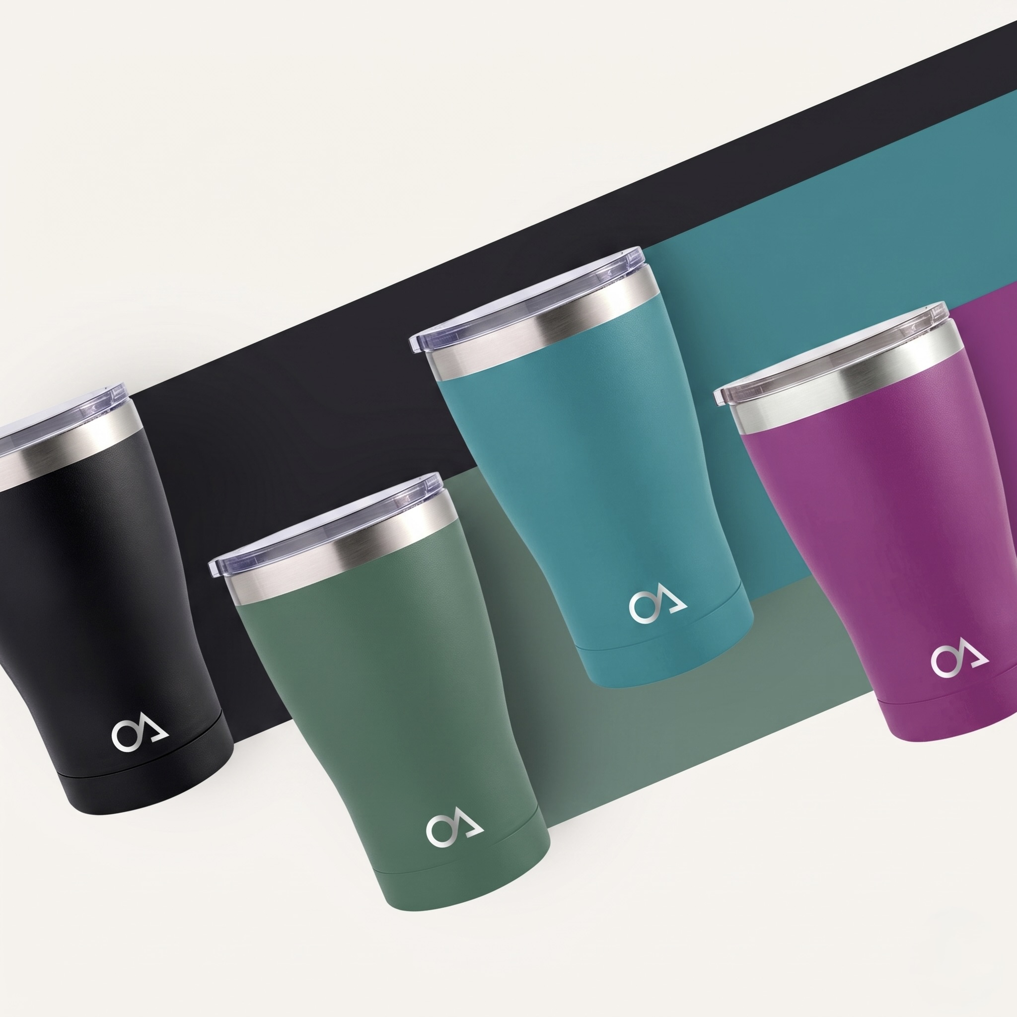 2x 350ml Double-Walled Insulated Stainless Steel Tumblers