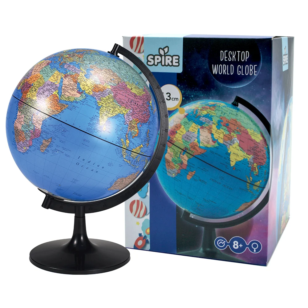 13cm Desktop Political Globe
