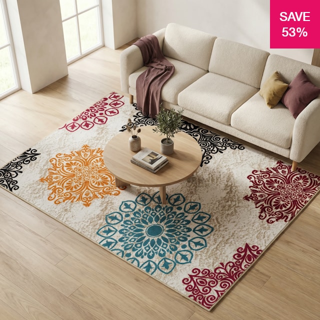 53% off on Geometric Moroccan Rug Collection | OneDayOnly