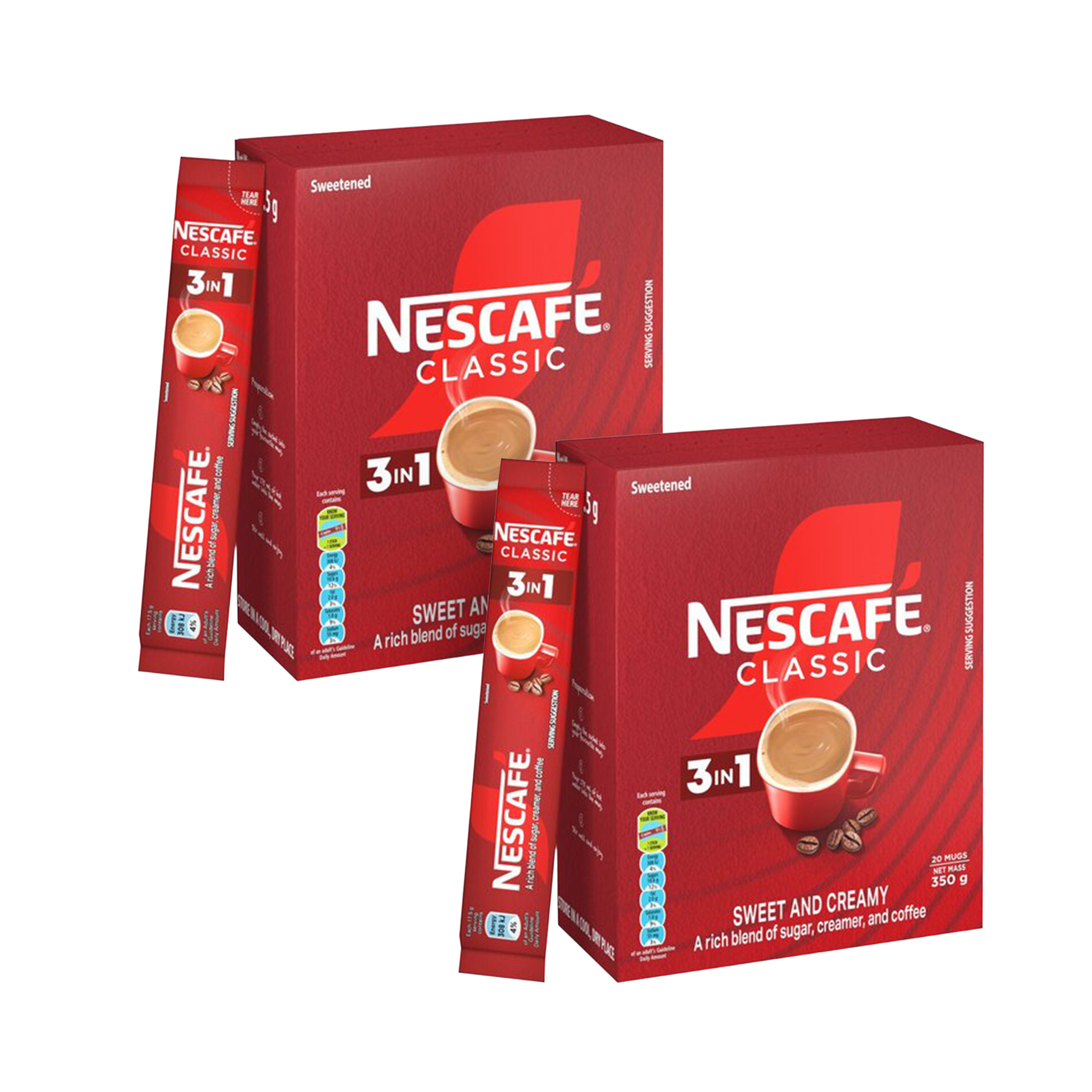 2x 20's 3-in-1 Classic Coffee Sachets