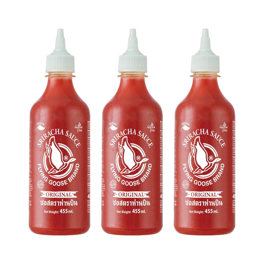 3x 455ml Sriracha Original Hot Sauces