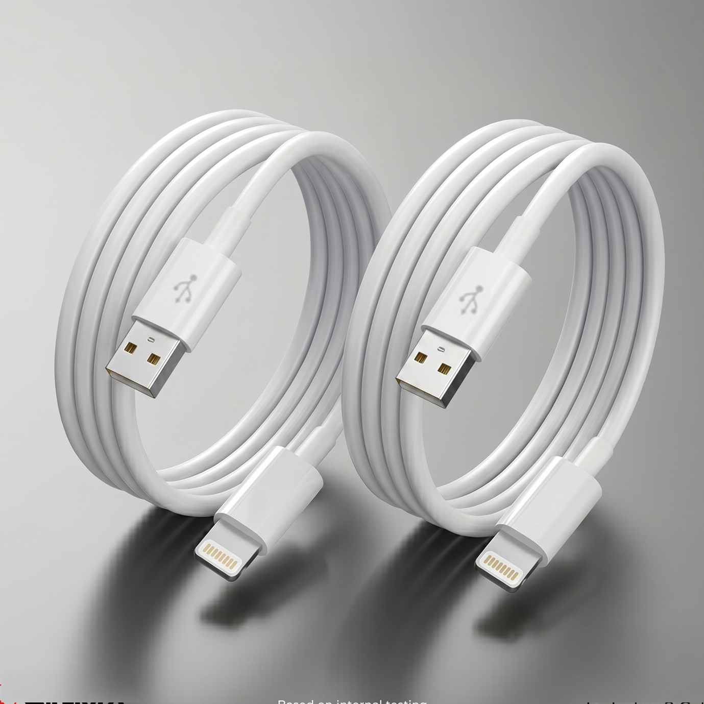 2x 1m Fast Charging Lightning Cables