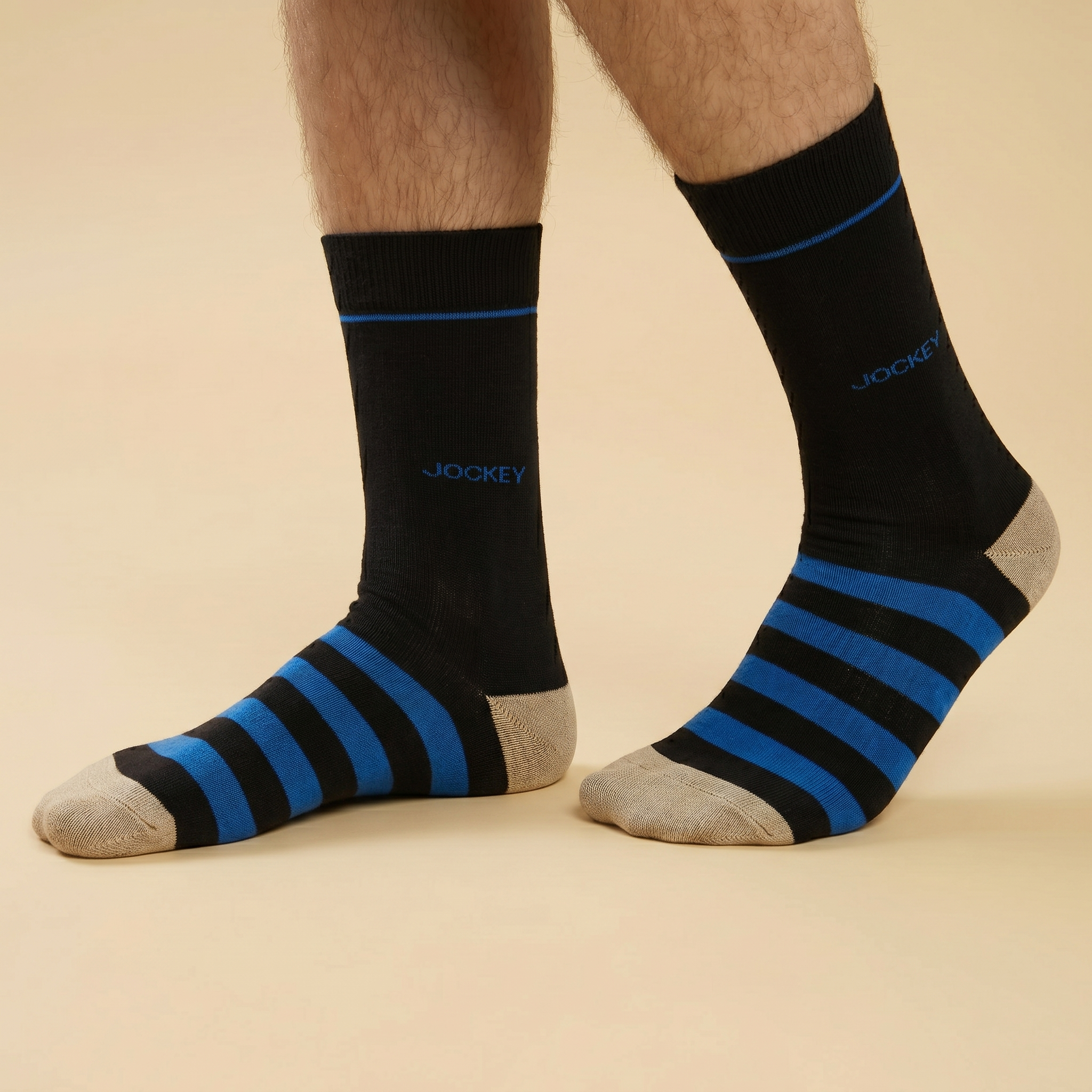5x Men's Colourful Striped Dress Socks