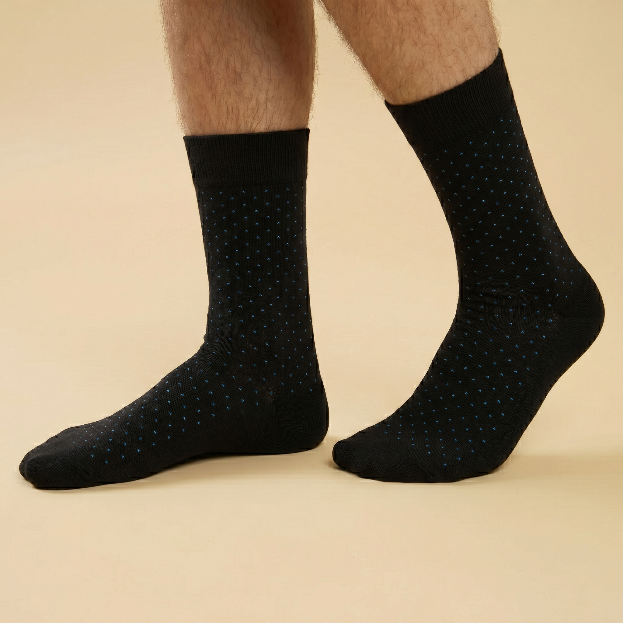 5x Men's Pindot Dress Socks