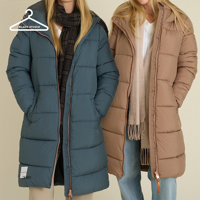 Ladies Padded Puffer Jacket with Hood