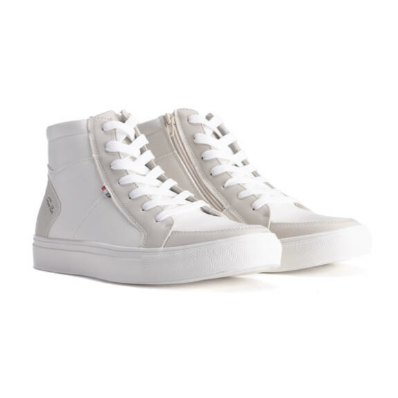 Men's Faux Leather Hi-Top Sneakers