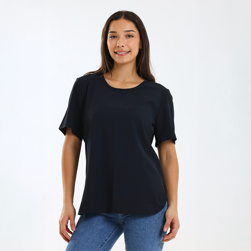 Ladies Plain Short Sleeve Casual Top