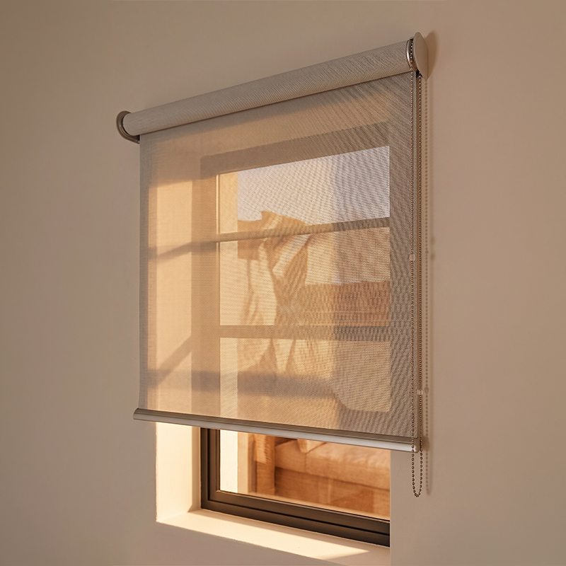 3-Screen Dune Grey Roller Blind