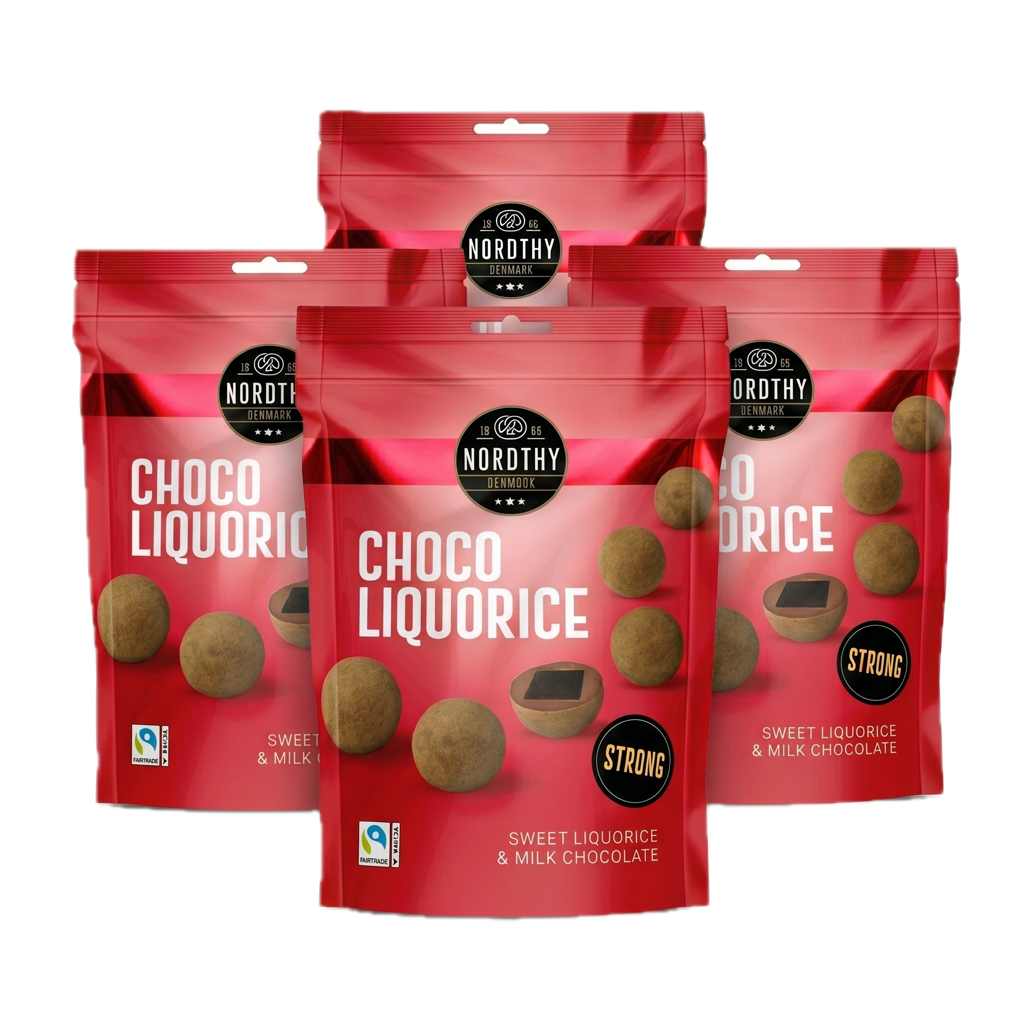 4x 110g Sweet Liquorice and Chocolate Balls