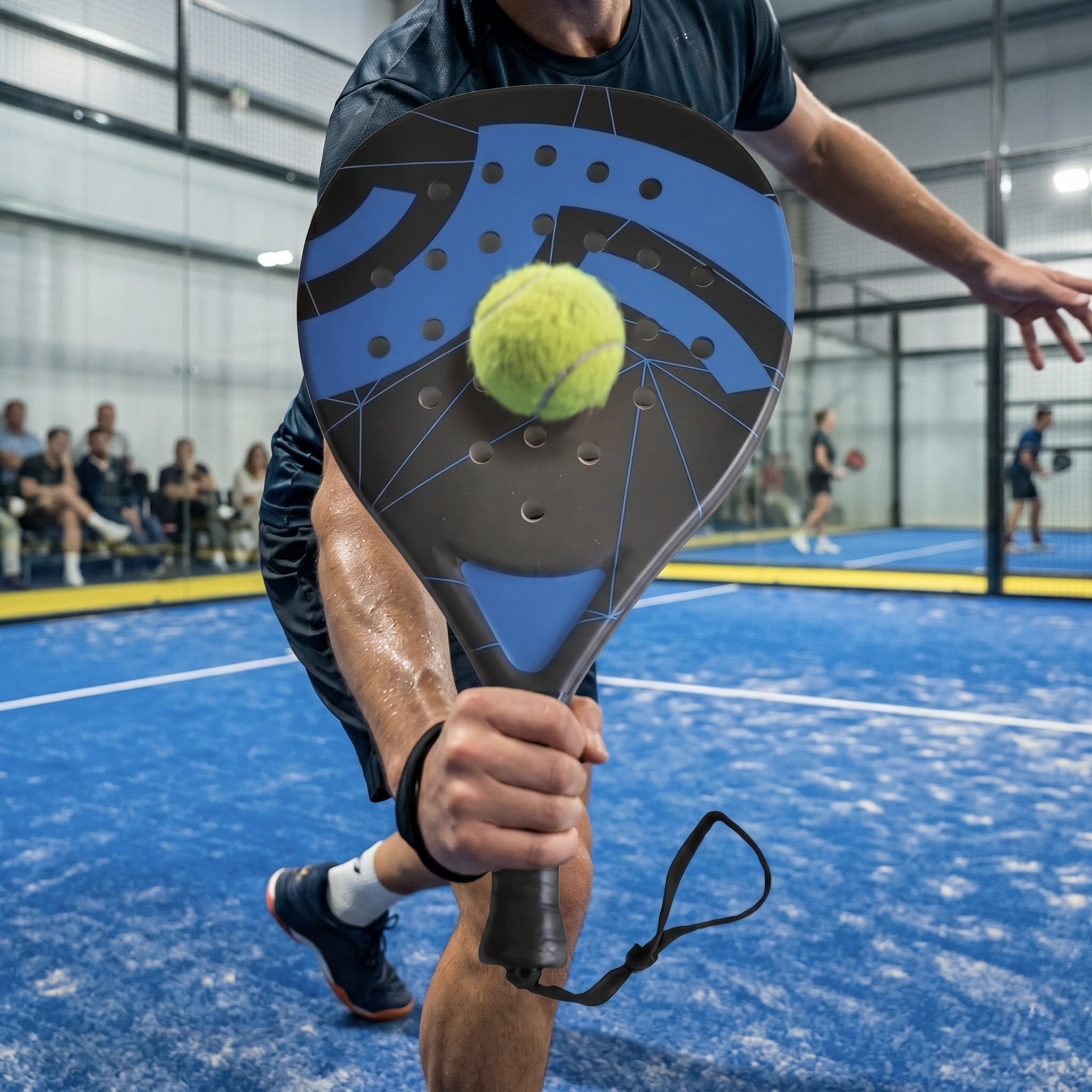 Entry-Level Carbon Fibre Padel Racket with Racket Bag