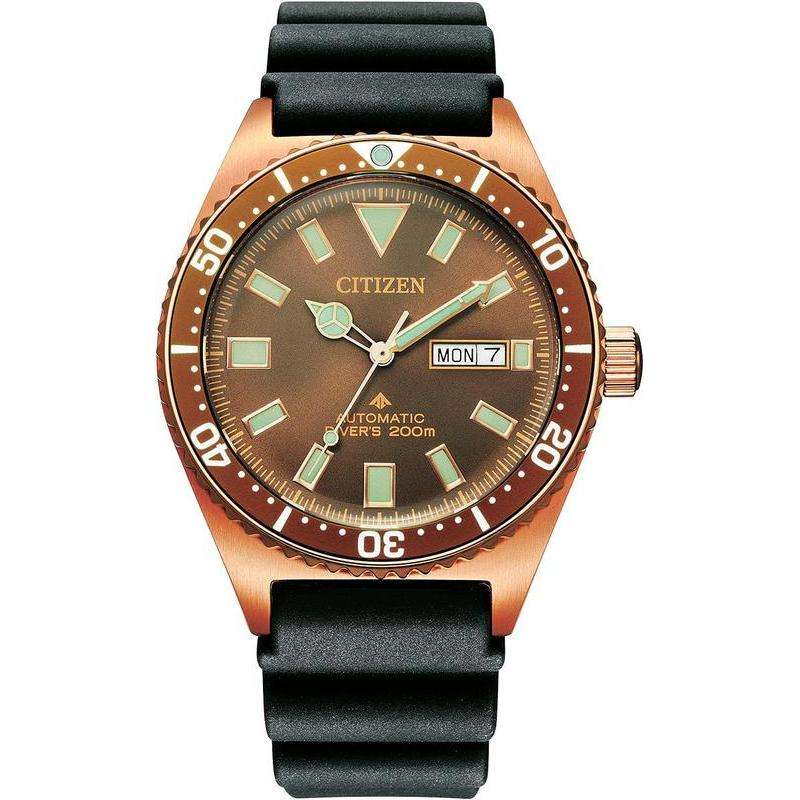 Men's Rose Gold Diver Automatic Watch