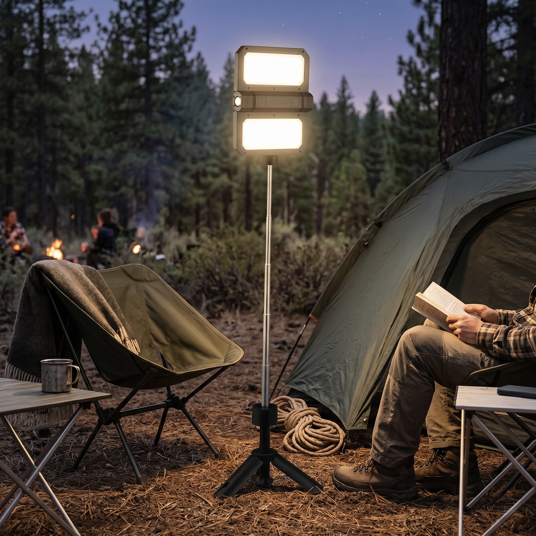 Multifunctional Solar Camping Flood Light