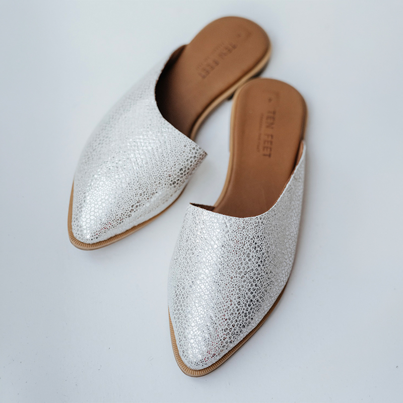 Ladies Genuine Leather Mules