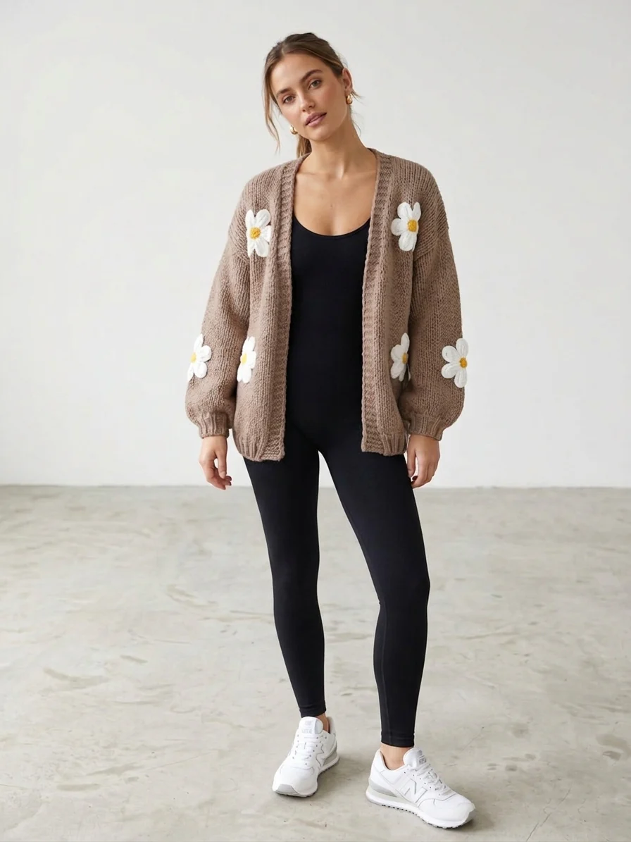 29% off on Zush Ladies Floral Knit Cardigan | OneDayOnly