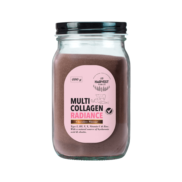 400g Multi Collagen Radiance Chocolate Flavour Mason Jar