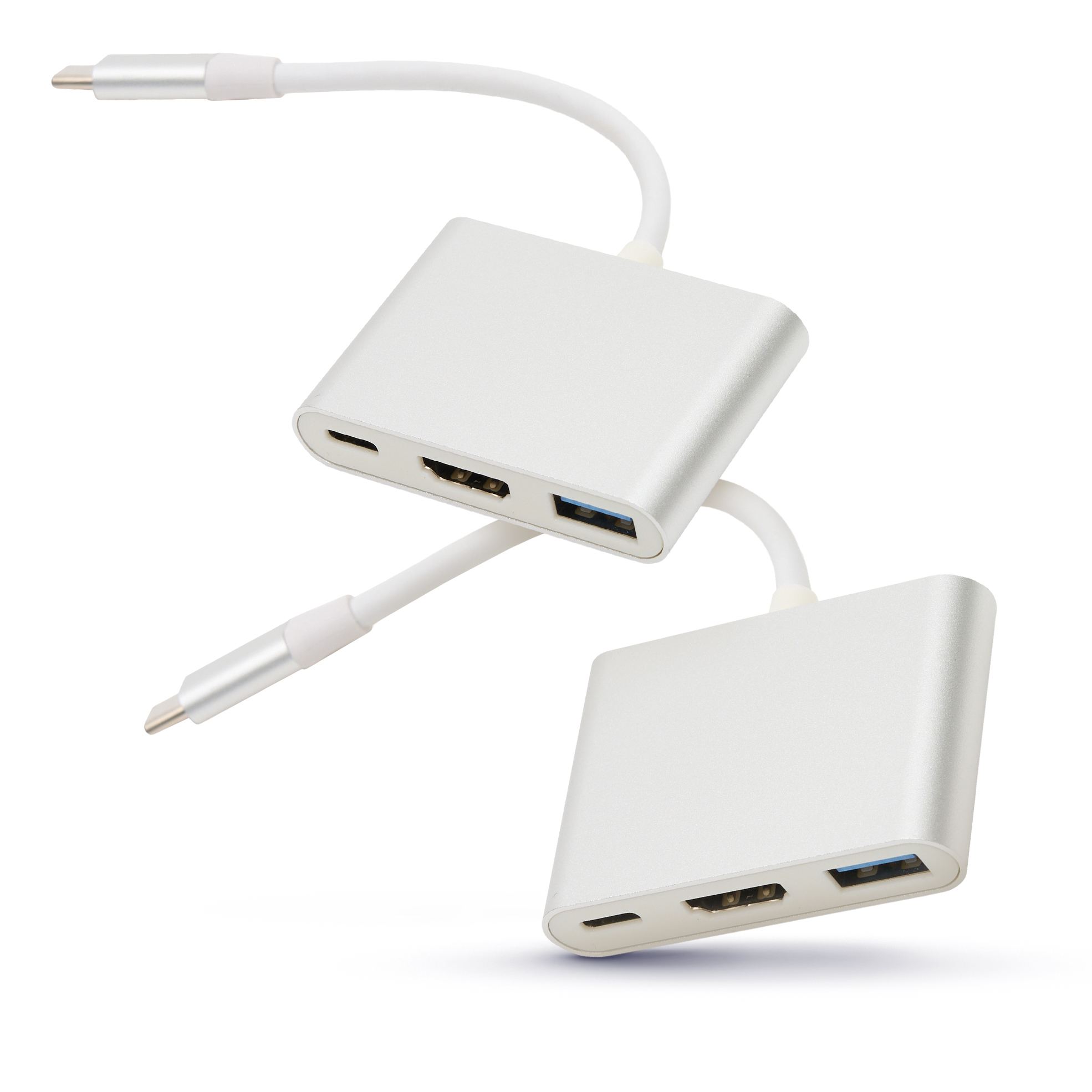 2x 3-in-1 Type-C to HDTV Adapter