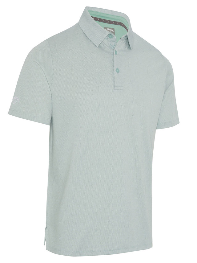 Men's Twill Jacquard Polo Shirt