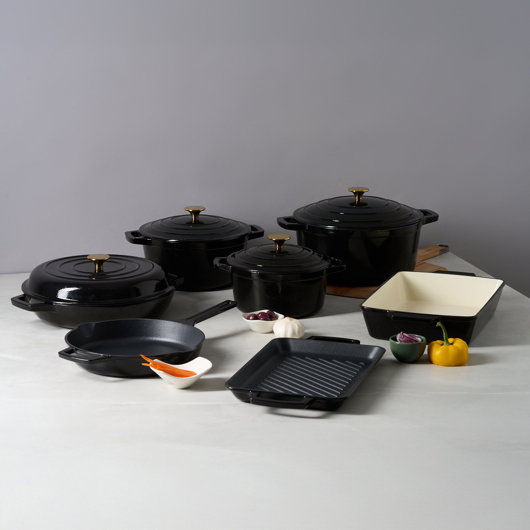 Premium Non-Stick Cast Iron Set