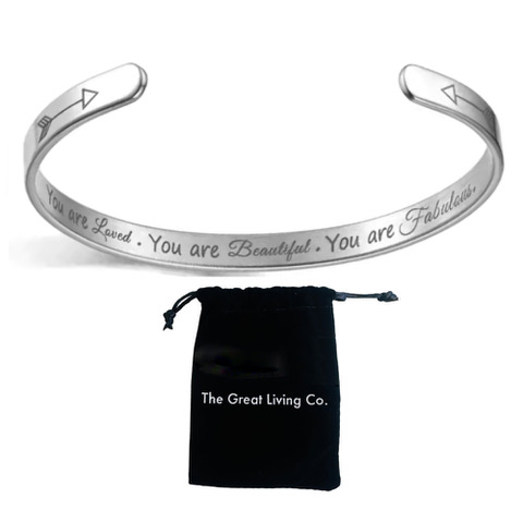 Stainless Steel Cuff Bracelet with Lux Gift Bag