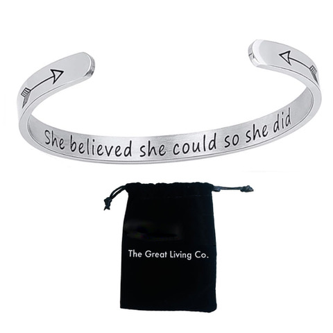 Stainless Steel Cuff Bracelet with Lux Gift Bag