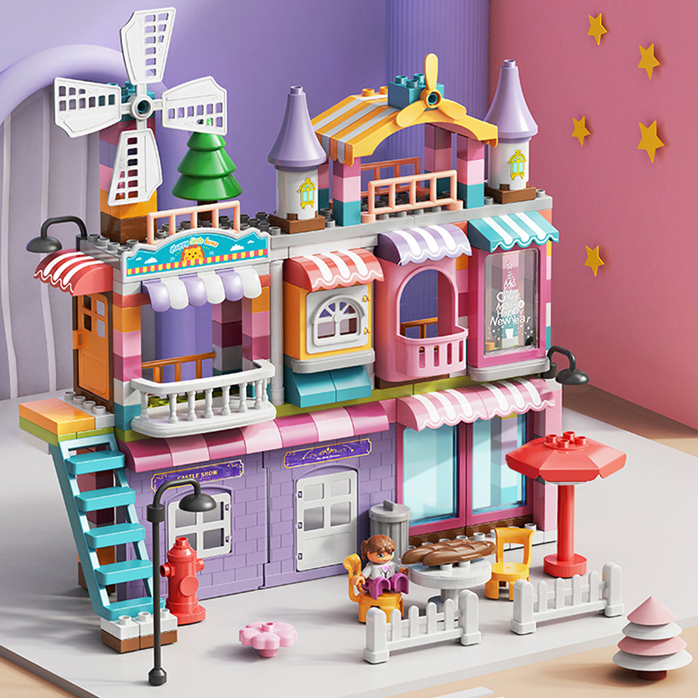 216-Piece Girls Villa Building Block Set